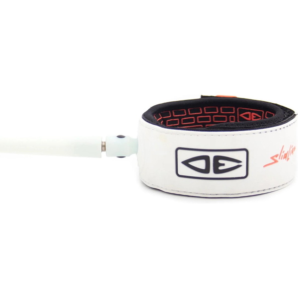 2026 Ocean And Earth Premium One-XT 6FT Slimline Lightweight Comp Surf Leash OESLSC60XT - White